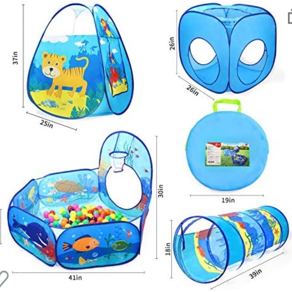 5 in 1 toddler play tent